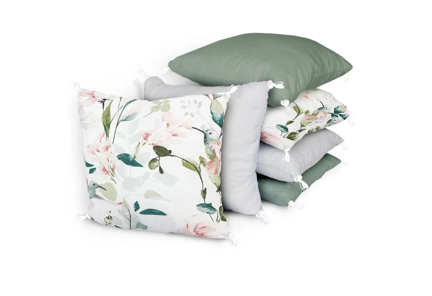 Amilian Bettnestchen 210 cm (6 Polster ca. 35 x 35 cm) Bettumrandung - Bild 2