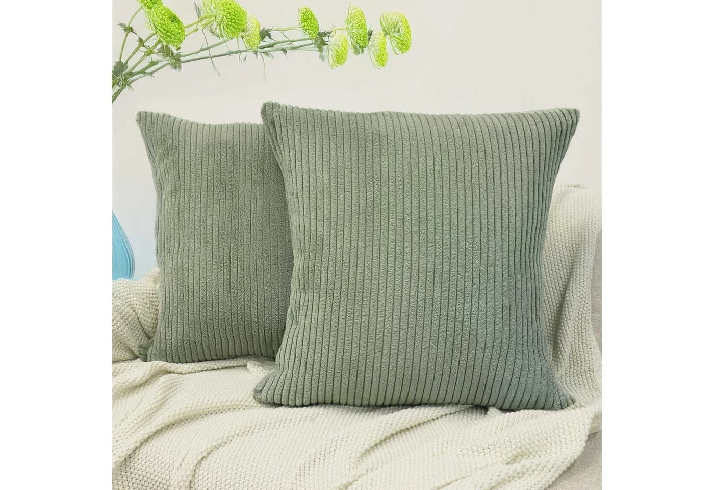 Amilian Kissenbezüge 2er Set 40x40 cm