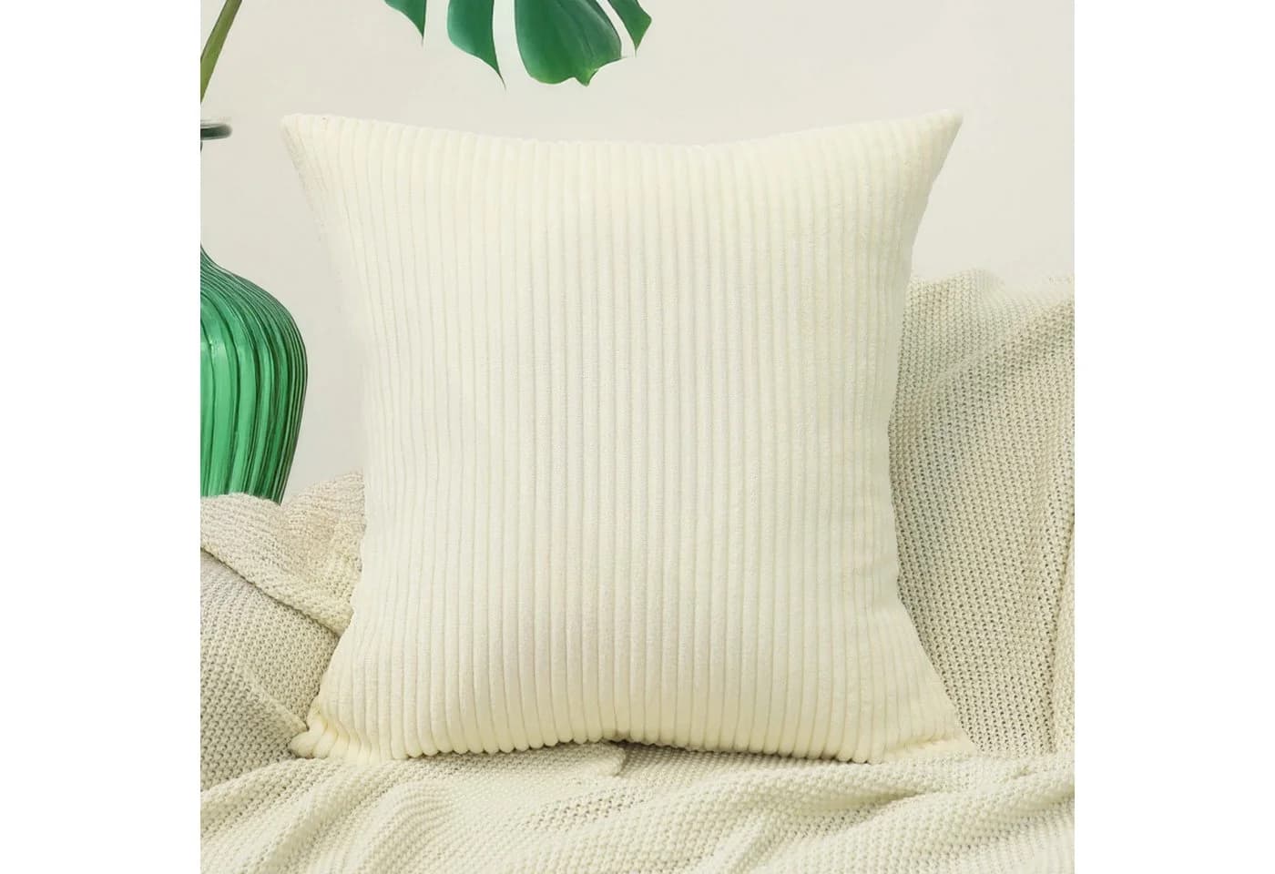 Amilian Kissenbezug 40x40 cm Beige - Bild 2