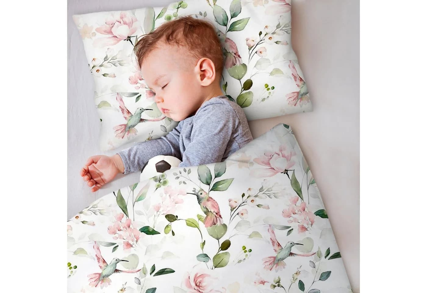 Amilian Kinderbettwäsche 2-teilig 100% Baumwolle Grün - Bild 3