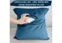 Amilian Dekokissen 2er Set Mitternachtsblau 40x40 cm mit Füllung Bild 3