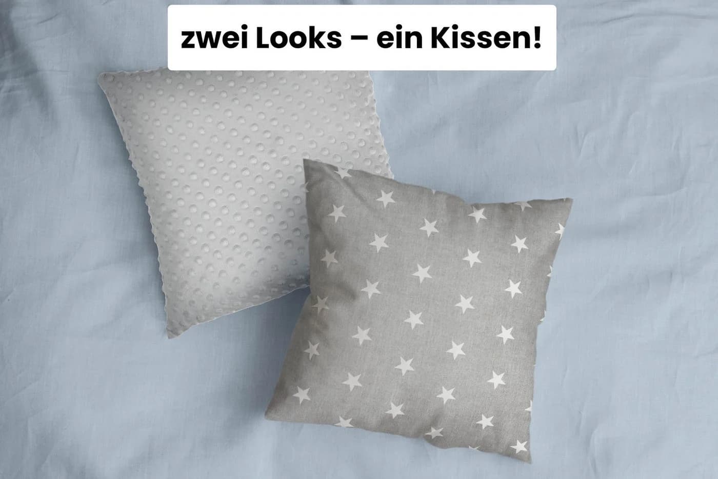 Amilian Dekokissen Grau 40x40 cm mit Füllung - Bild 3