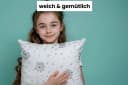 Amilian Kissenbezug 40x40 cm Baumwolle Polyester Grau/Weiß Bild 1