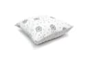 Amilian Kissenbezug 40x40 cm Baumwolle Polyester Grau/Weiß Bild 2
