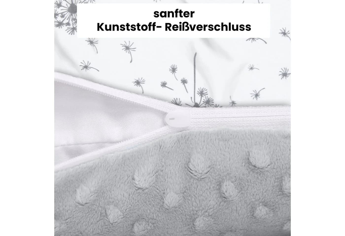 Amilian Kissenbezug 40x40 cm Baumwolle Polyester Grau/Weiß - Bild 4