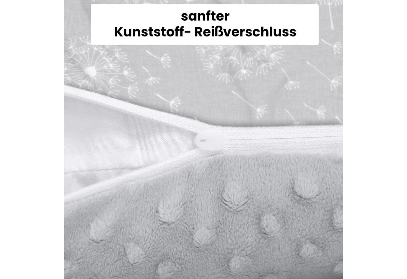 Amilian Kissenbezug 40x40 Grau/Weiß Modern - Bild 4