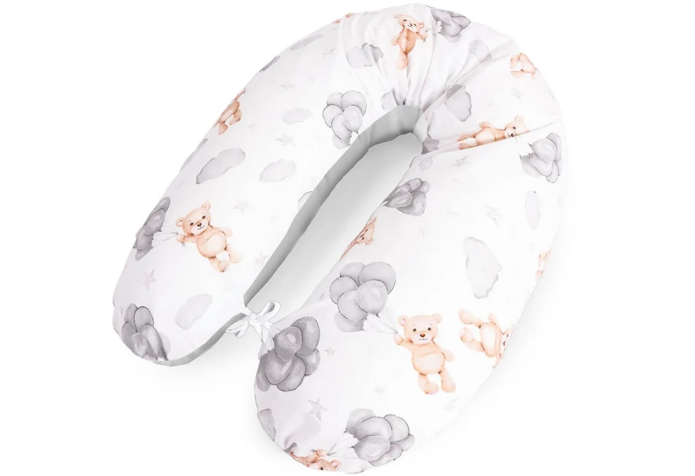 Amilian Stillkissen XXL 170 cm Grau Polyester-Füllung - Bild 2