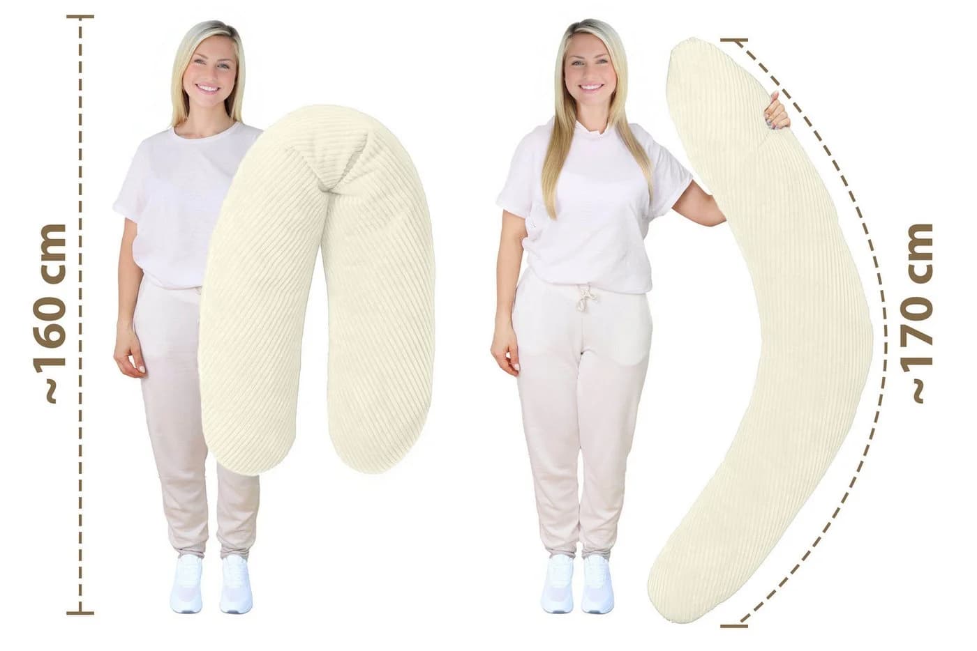 Amilian Stillkissenbezug 170 cm - Weicher Polyester-Ersatzbezug - Bild 3
