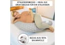 Amilian Stillkissenbezug 170 cm Grau 100% Baumwolle Bild 4