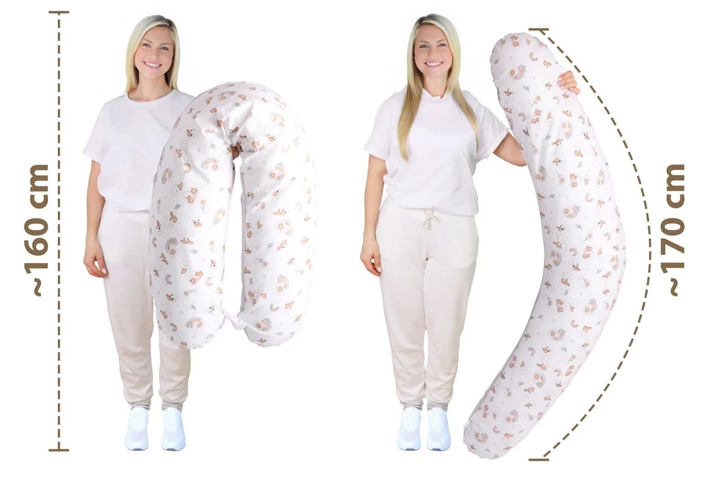 Amilian Stillkissenbezug 170 cm 100% Baumwolle - Bild 3