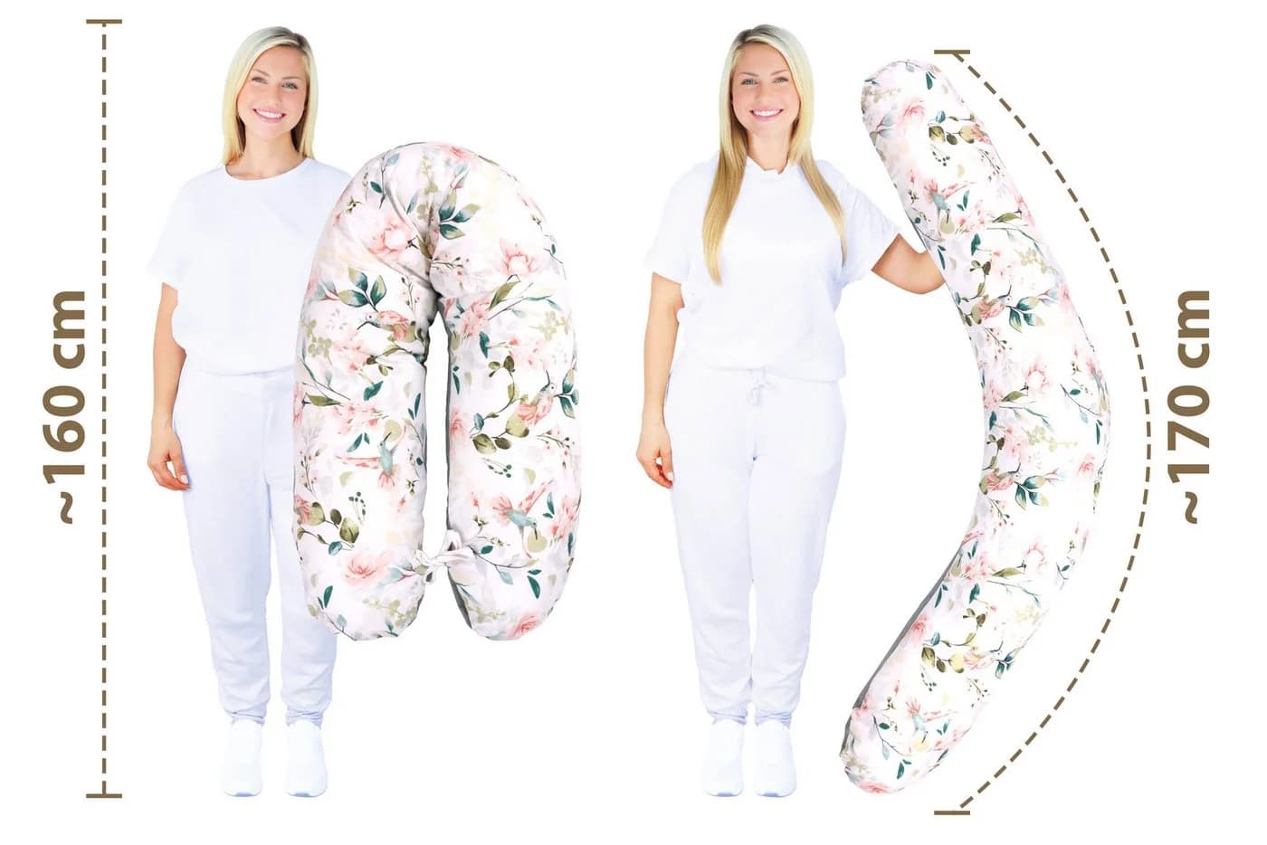 Amilian Stillkissenbezug 170 cm 100% Baumwolle Grün - Bild 3
