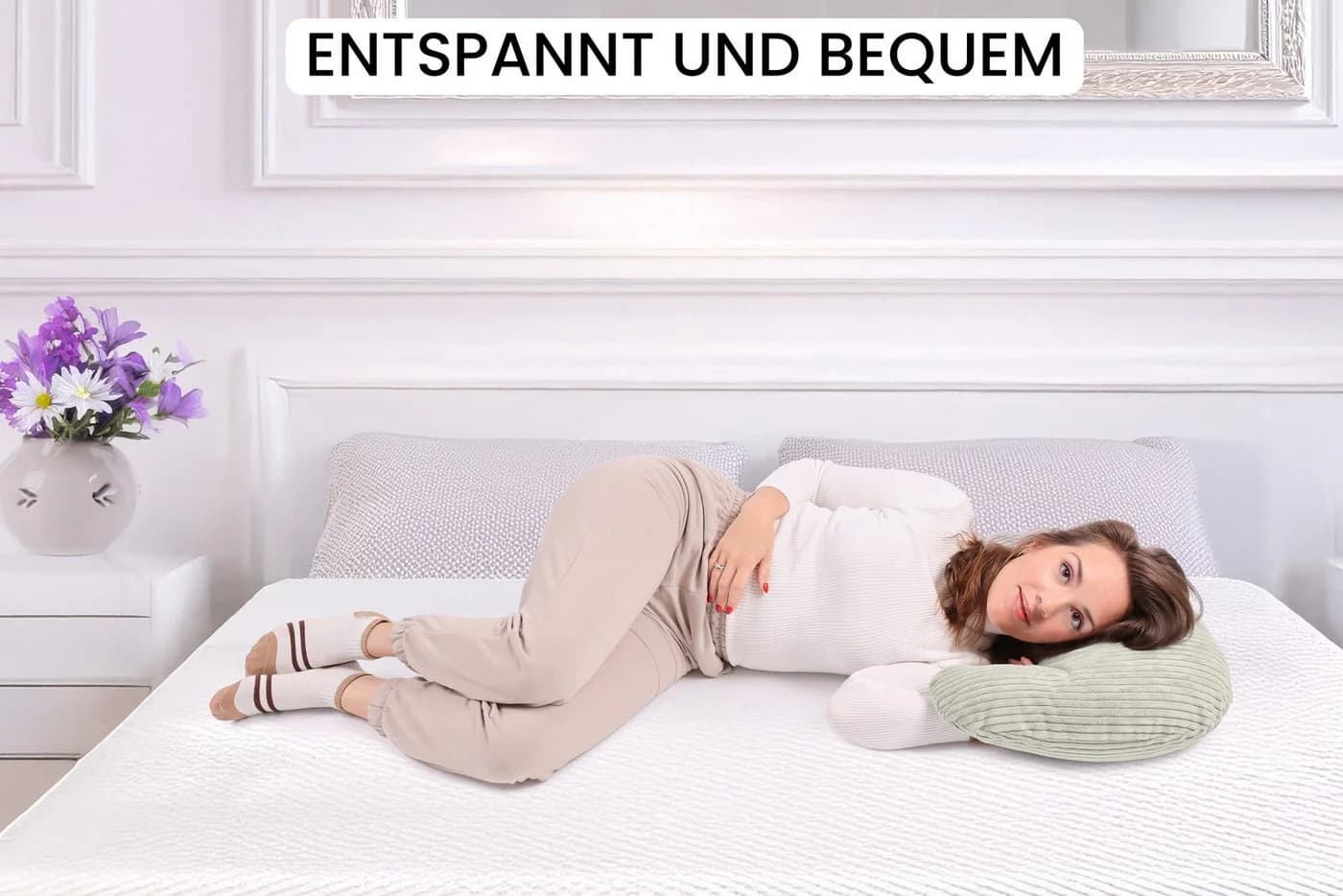Amilian Stillkissen Schwangerschaftskissen Stillmond Stillhörnchen - Bild 4