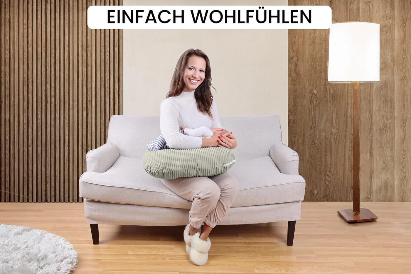 Amilian Stillkissen Schwangerschaftskissen Stillmond Stillhörnchen - Bild 5