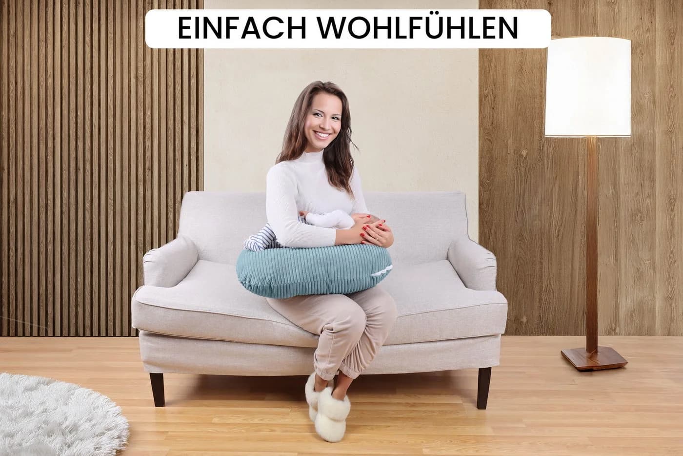 Amilian Stillkissen Schwangerschaftskissen Stillmond Stillhörnchen - Bild 5