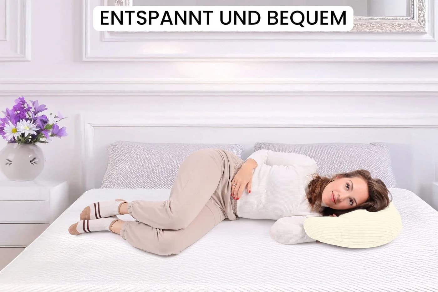 Amilian Stillkissen Schwangerschaftskissen Stillmond Stillhörnchen - Bild 4