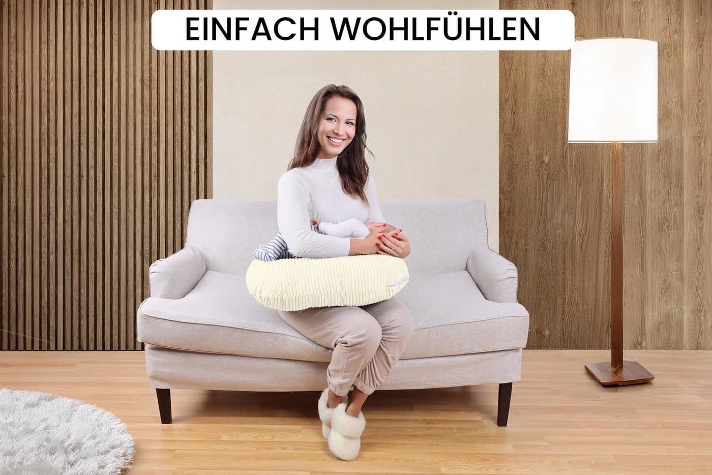 Amilian Stillkissen Schwangerschaftskissen Stillmond Stillhörnchen - Bild 5