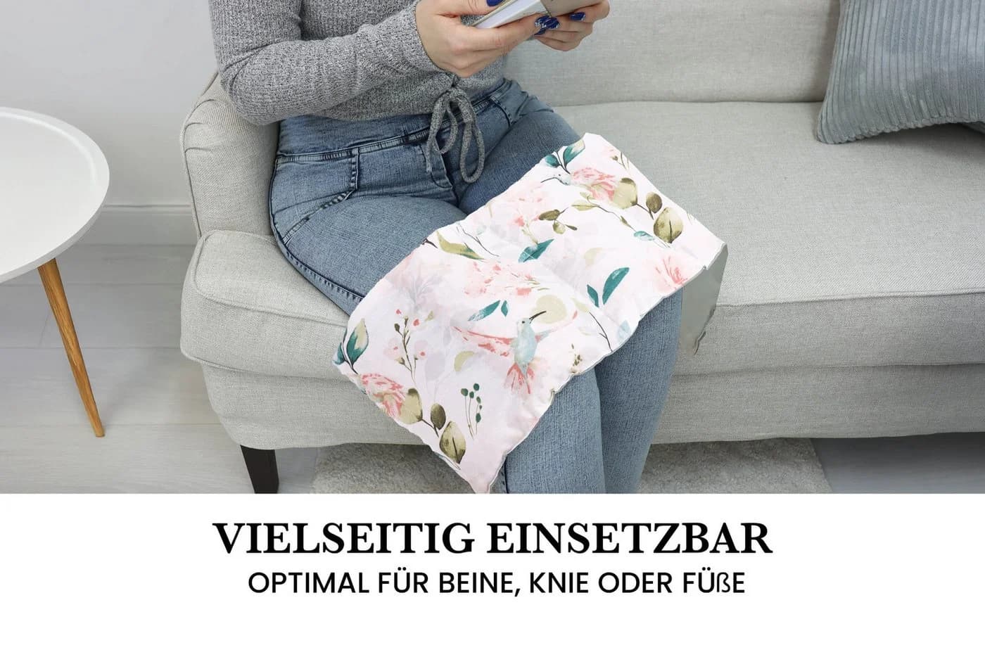 Amilian Kirschkernkissen 55x20 cm Grün - Wärmekissen & Kältekissen - Bild 5