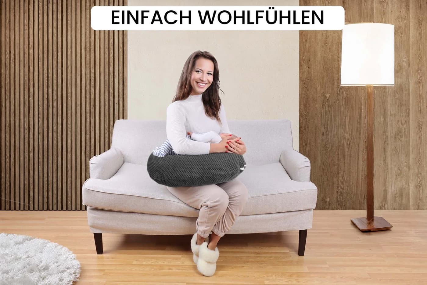 Amilian Stillkissen Stillmond Schwangerschaftskissen Klein - Bild 5