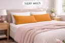 Amilian Kissenbezüge 40x80 cm 2er Set Cord-Optik Hotelverschluss Orange Bild 1