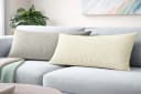 Amilian Kissenbezüge 40x80 cm 2er Set Cord-Optik Beige Hotelverschluss Bild 2