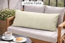 Amilian Kissenbezüge 40x80 cm 2er Set Cord-Optik Beige Hotelverschluss Bild 4