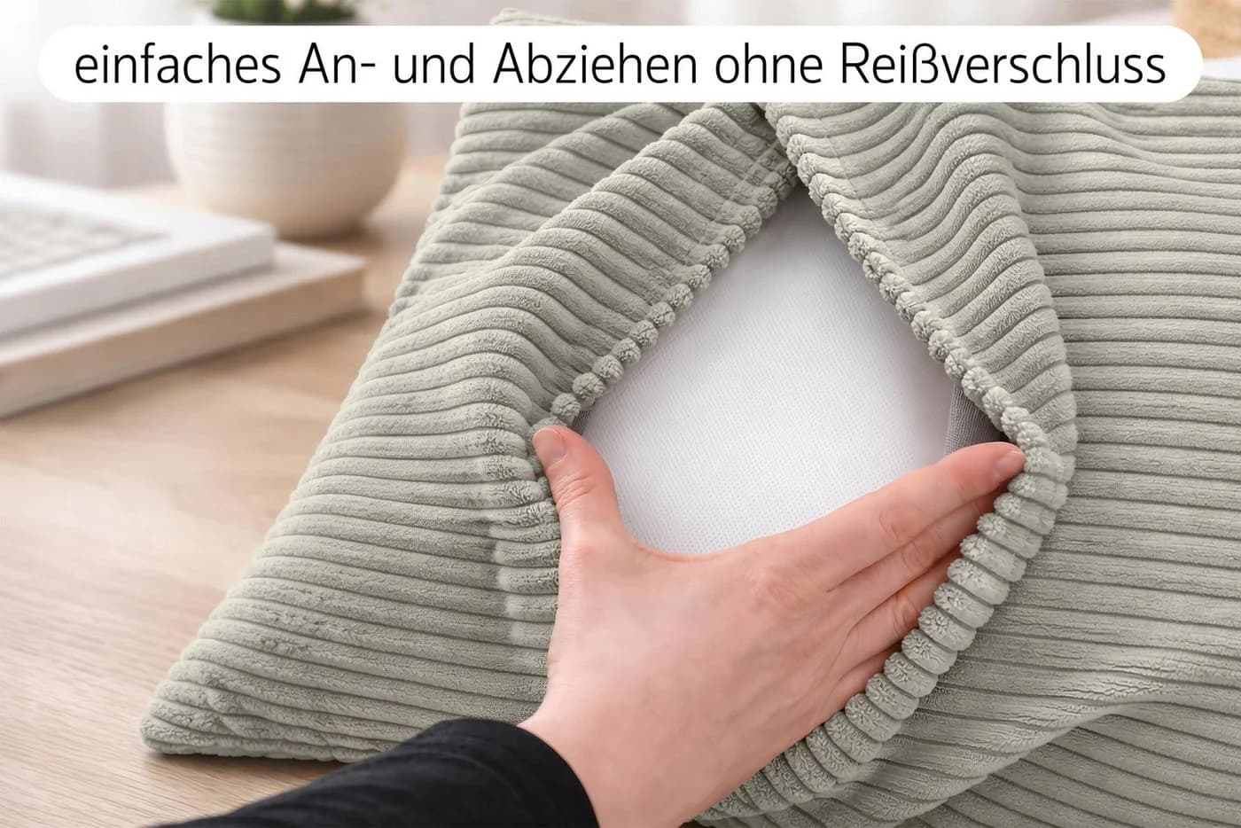 Amilian Dekokissen 4er-Set mit Füllung - Formstabil & Weich - Bild 3