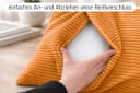 Amilian Dekokissen 4er-Set Gelb Mit Füllung Bild 3
