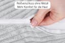 Amilian Dekokissen 4er-Set Grau Kunstfaser Bild 3