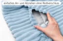 Amilian Kissenbezüge 4er Set Blau 40x40 cm Polyester Bild 3