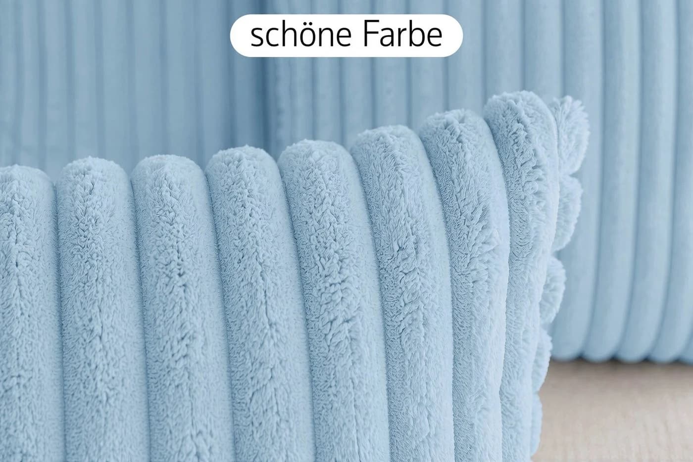 Amilian Kissenbezüge 4er Set Blau 40x40 cm Polyester - Bild 4
