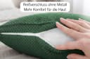 Amilian Dekokissen 4er Set Grün Mikrovelours mit Füllung Bild 3