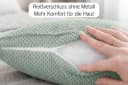 Amilian Dekokissen 4er Set Grün Mikrovelours mit Füllung Bild 3