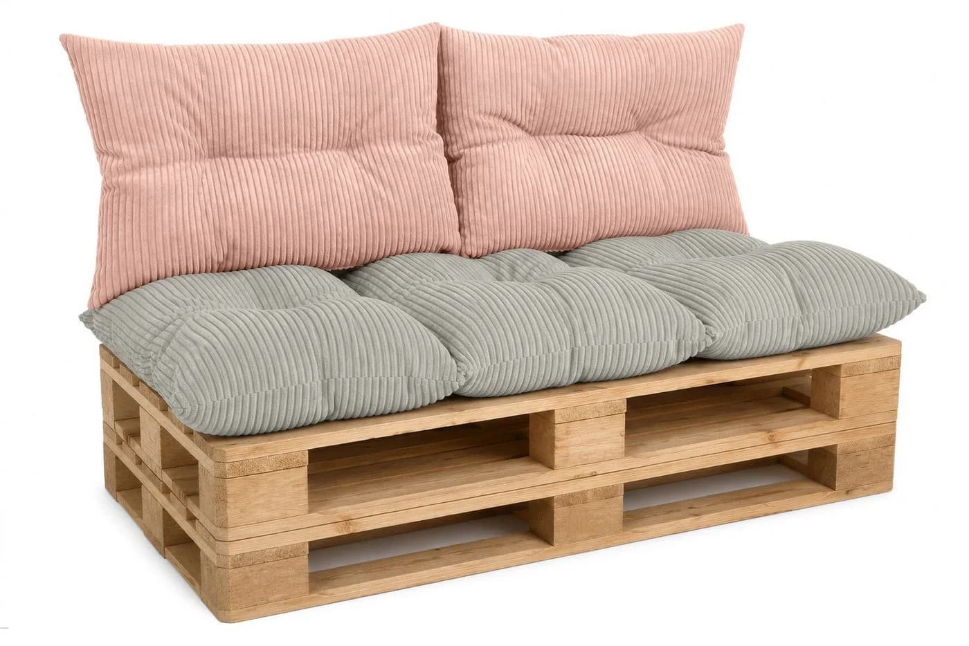 Amilian Palettenkissen Set 3-tlg. Grau für Palettenmöbel - Bild 2
