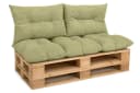 Amilian Palettenkissen Set 3-tlg. Grün für Palettenmöbel Bild 2