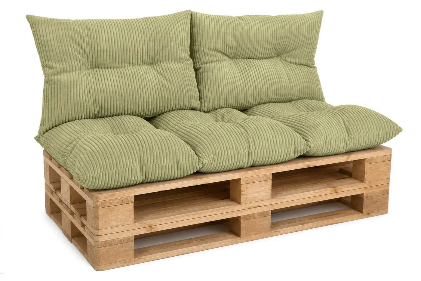 Amilian Palettenkissen Set 3-tlg. Grün für Palettenmöbel - Bild 2