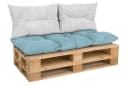 Amilian Palettenkissen Set 3-teilig Grau Bild 2