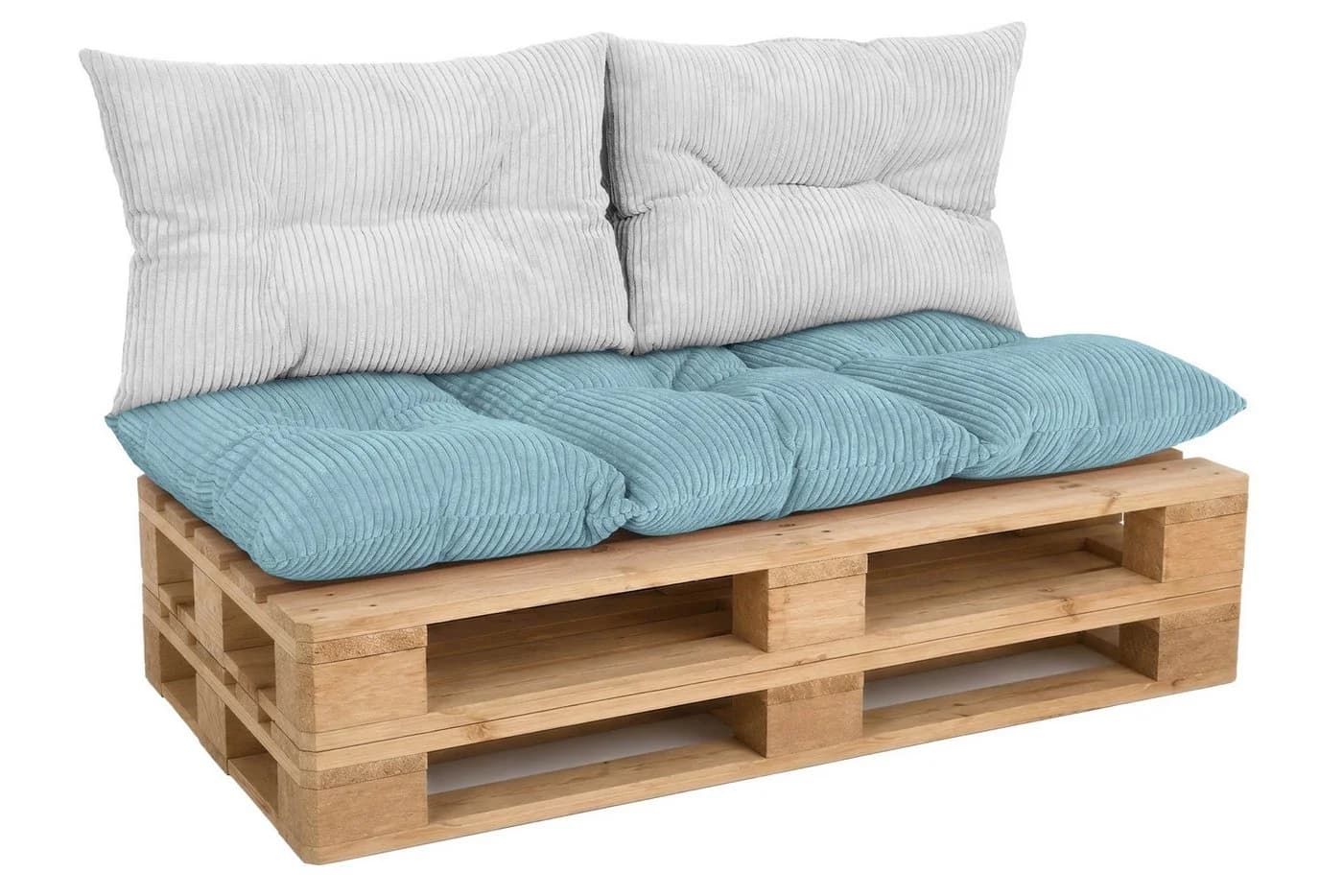 Amilian Palettenkissen Set 3-teilig Grau - Bild 2