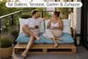 Amilian Palettenkissen Set 3-teilig Grau Bild 3