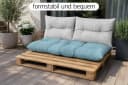 Amilian Palettenkissen Set 3-teilig Grau Bild 5