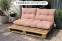 Amilian Palettenkissen Set 3-teilig Beige für Europaletten Bild 5