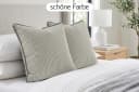 Amilian Dekokissen 2er-Set Beige Formstabil mit Füllung Bild 1