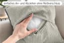 Amilian Dekokissen 2er-Set Beige Formstabil mit Füllung Bild 3