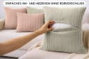 Amilian Dekokissen 4er Set Cord-Optik Rosa mit Füllung Bild 5