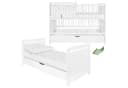 iGLOBAL Babybett Gitterbett 2-in-1 umbaubar Kiefernholz Bild 2