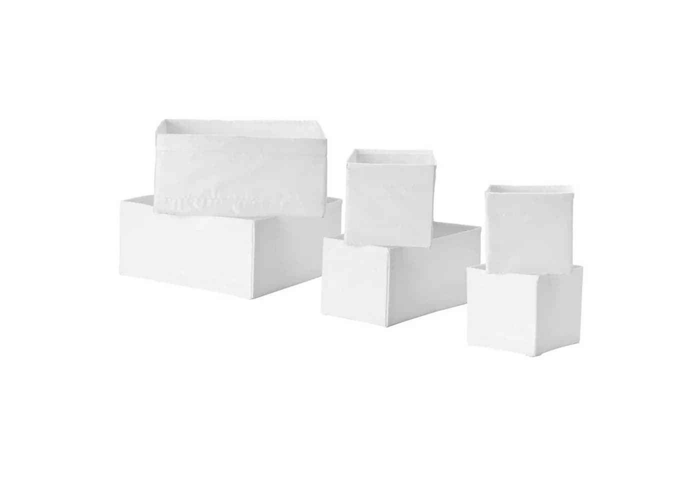 IKEA SKUBB Aufbewahrungsboxen-Set 6-teilig Weiß - Bild 2