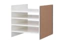 IKEA KALLAX Einsatz mit 4 Böden Weiß Bild 1