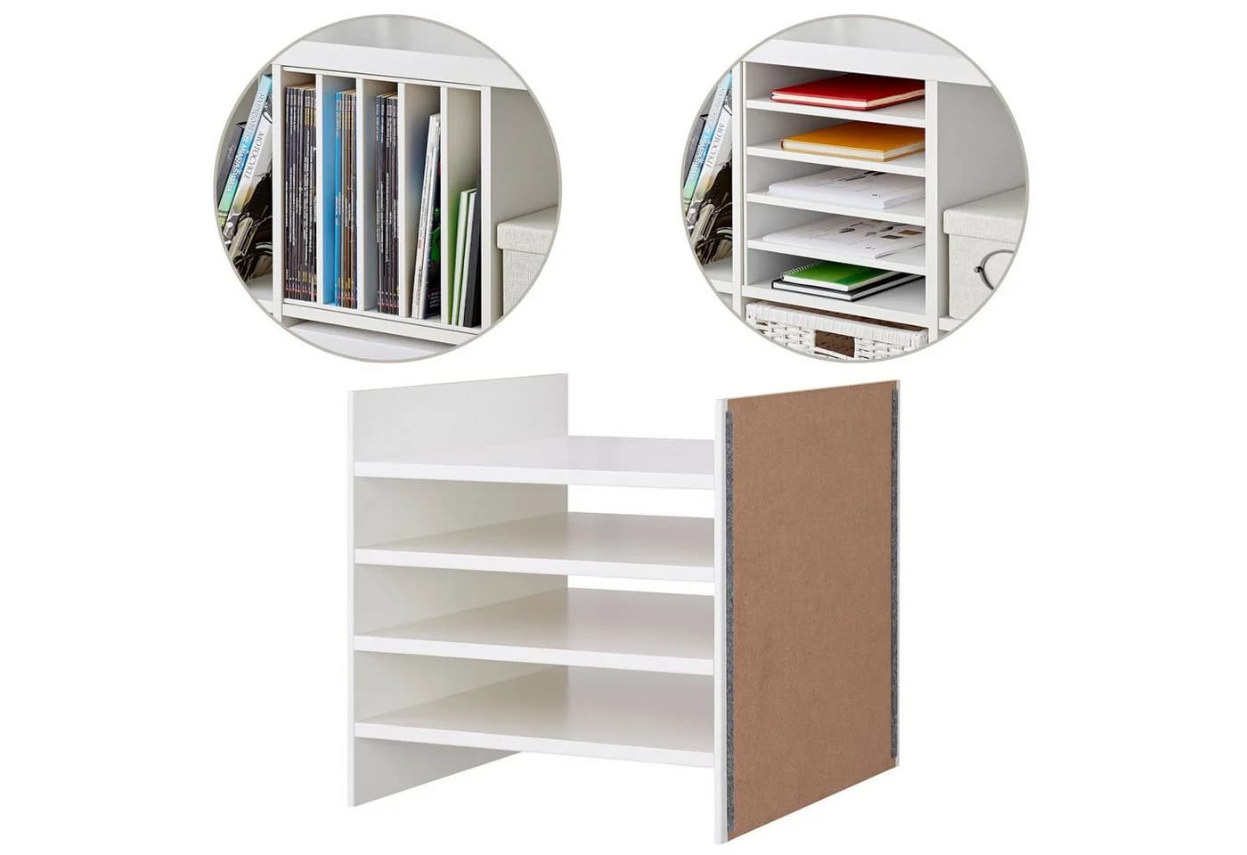 IKEA KALLAX Einsatz mit 4 Böden Weiß - Bild 2