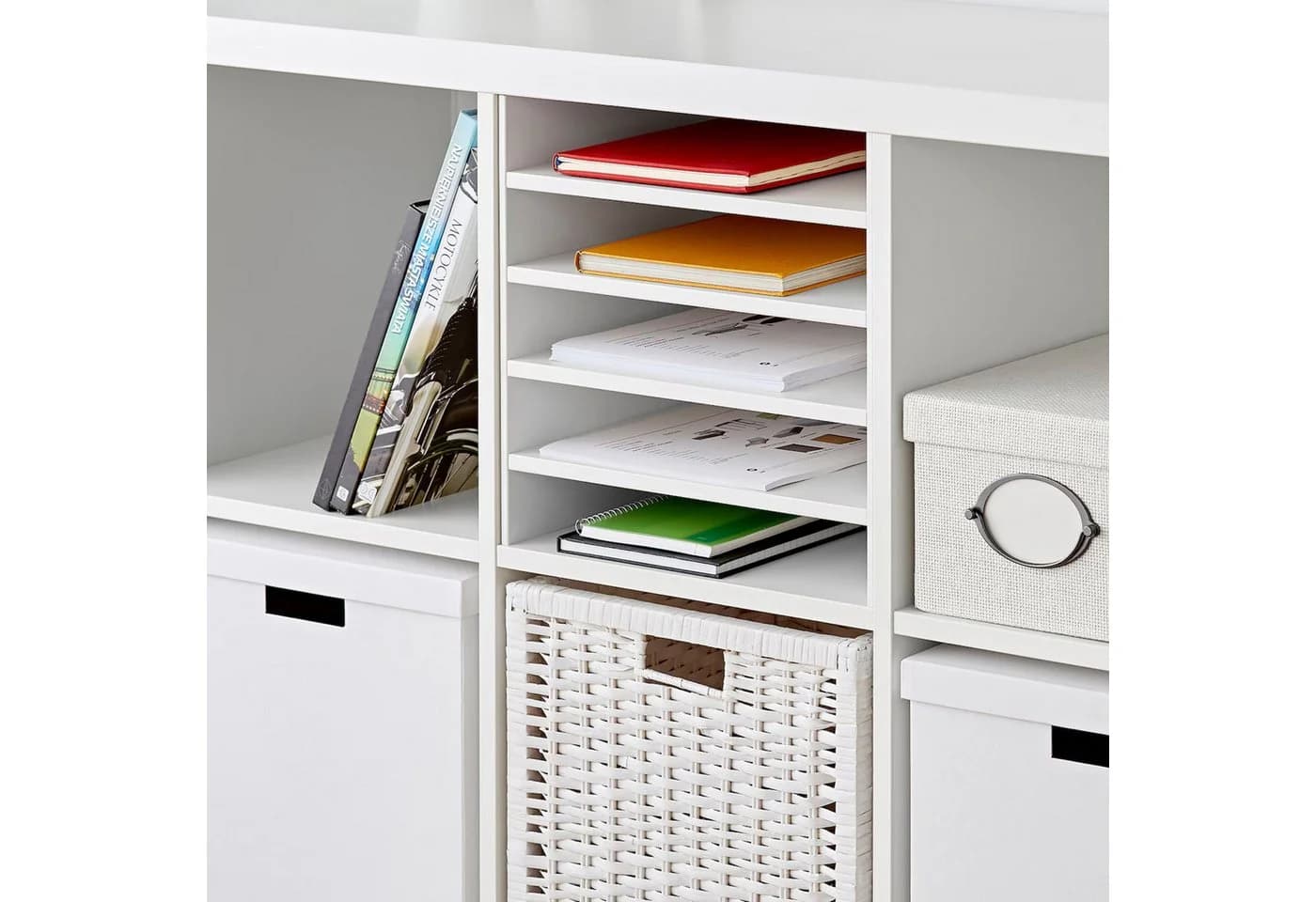 IKEA KALLAX Einsatz mit 4 Böden Weiß - Bild 3