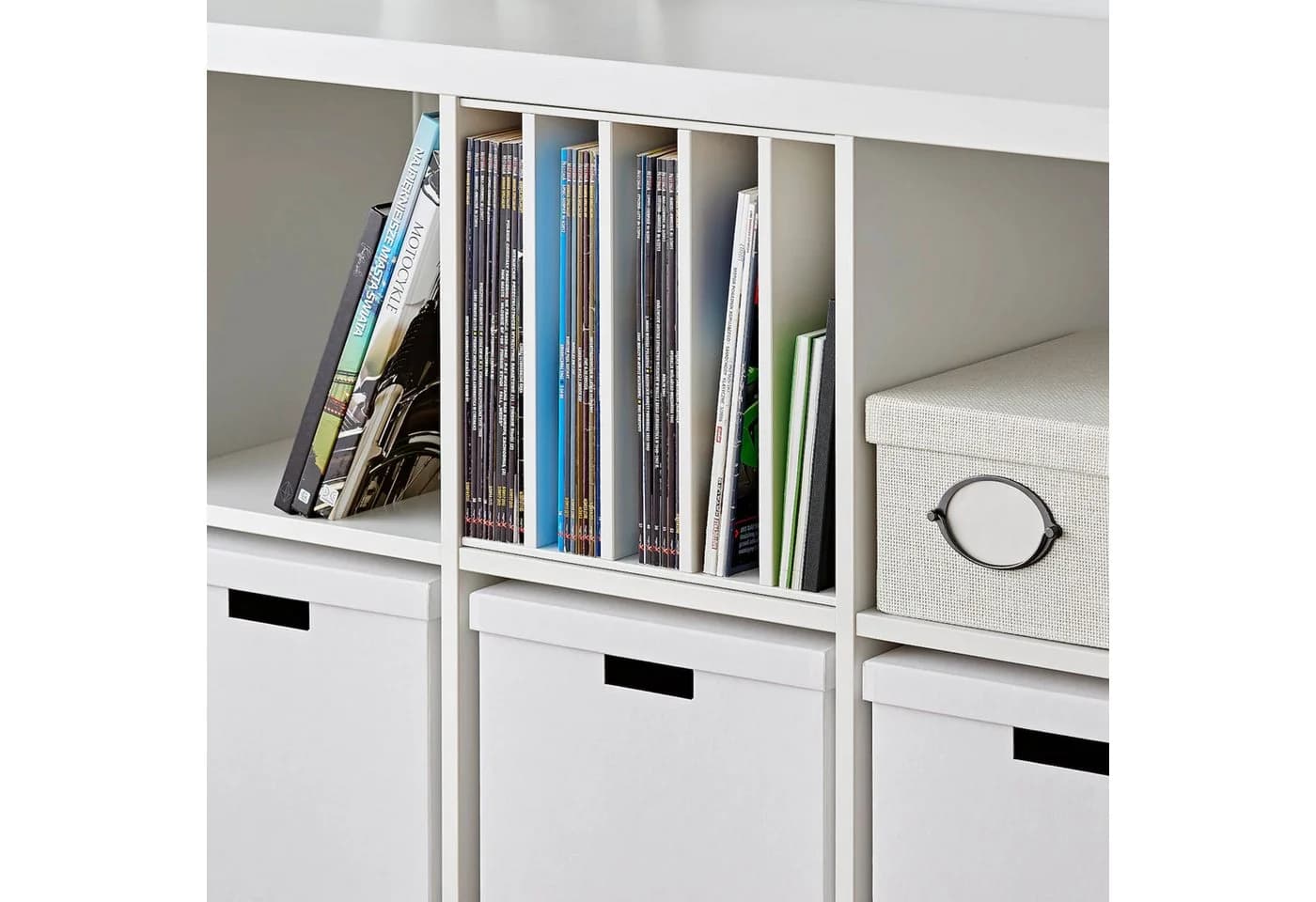 IKEA KALLAX Einsatz mit 4 Böden Weiß - Bild 4
