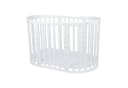 Waldin Babybett OWAL 7in1 mitwachsend Holz Weiß mit Matratze Bild 4